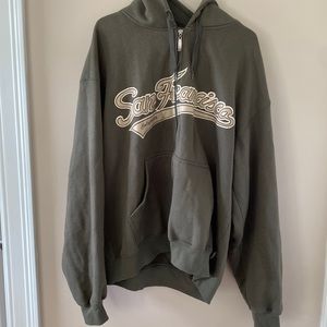 San Francisco oversized zip up hoodie